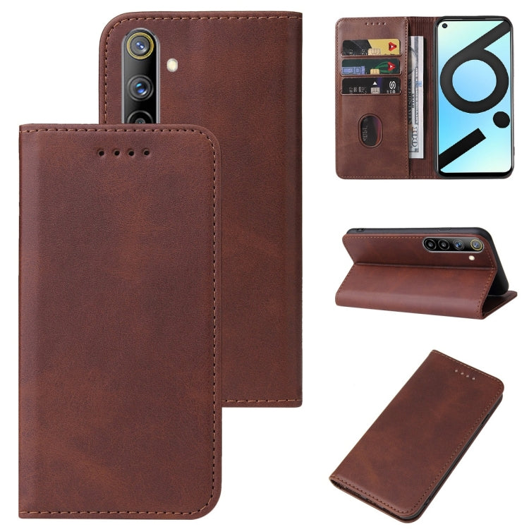Magnetic Closure Leather Phone Case, For Realme 6i India, For Realme C11 2021, For Realme GT2 Pro, For Realme Q2, For Realme Q3i 5G, For Realme Q3t, For Realme X3 SuperZoom, For Realme X7 / Q2 Pro