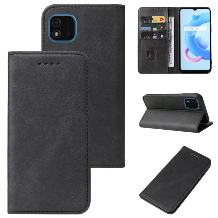 Magnetic Closure Leather Phone Case, For Realme 6i India, For Realme C11 2021, For Realme GT2 Pro, For Realme Q2, For Realme Q3i 5G, For Realme Q3t, For Realme X3 SuperZoom, For Realme X7 / Q2 Pro