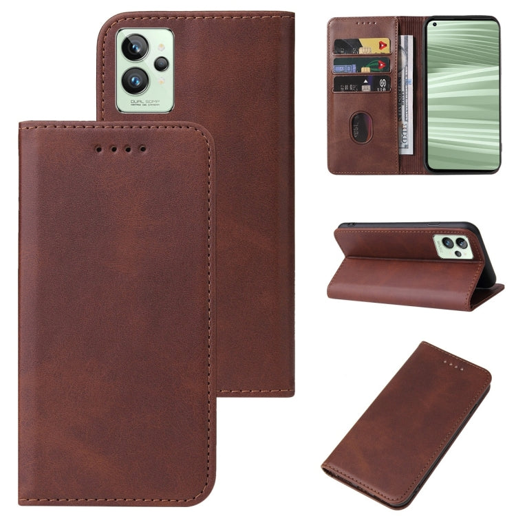 Magnetic Closure Leather Phone Case, For Realme 6i India, For Realme C11 2021, For Realme GT2 Pro, For Realme Q2, For Realme Q3i 5G, For Realme Q3t, For Realme X3 SuperZoom, For Realme X7 / Q2 Pro