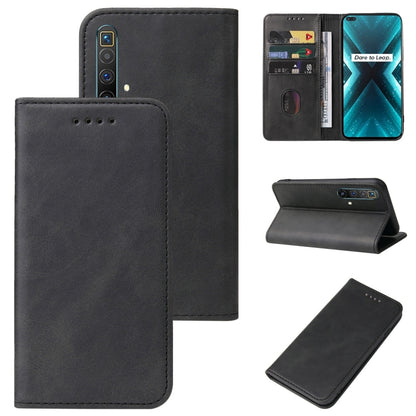 Magnetic Closure Leather Phone Case, For Realme 6i India, For Realme C11 2021, For Realme GT2 Pro, For Realme Q2, For Realme Q3i 5G, For Realme Q3t, For Realme X3 SuperZoom, For Realme X7 / Q2 Pro
