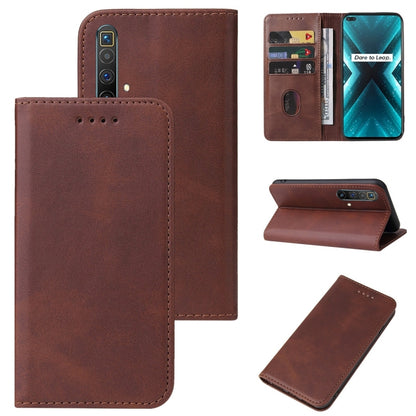 Magnetic Closure Leather Phone Case, For Realme 6i India, For Realme C11 2021, For Realme GT2 Pro, For Realme Q2, For Realme Q3i 5G, For Realme Q3t, For Realme X3 SuperZoom, For Realme X7 / Q2 Pro