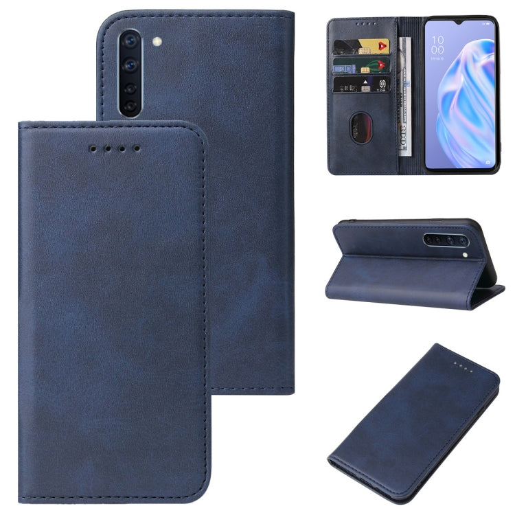 Magnetic Closure Leather Phone Case, For Realme Q3 5G, For OPPO A55s 5G / CPH2309, For OPPO A95 5G, For OPPO F17, For OPPO Find X2, For OPPO K7x, For OPPO Reno3 A JP Version, For OPPO Reno4