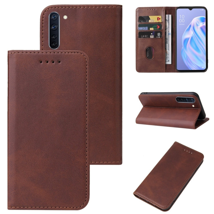 Magnetic Closure Leather Phone Case, For Realme Q3 5G, For OPPO A55s 5G / CPH2309, For OPPO A95 5G, For OPPO F17, For OPPO Find X2, For OPPO K7x, For OPPO Reno3 A JP Version, For OPPO Reno4