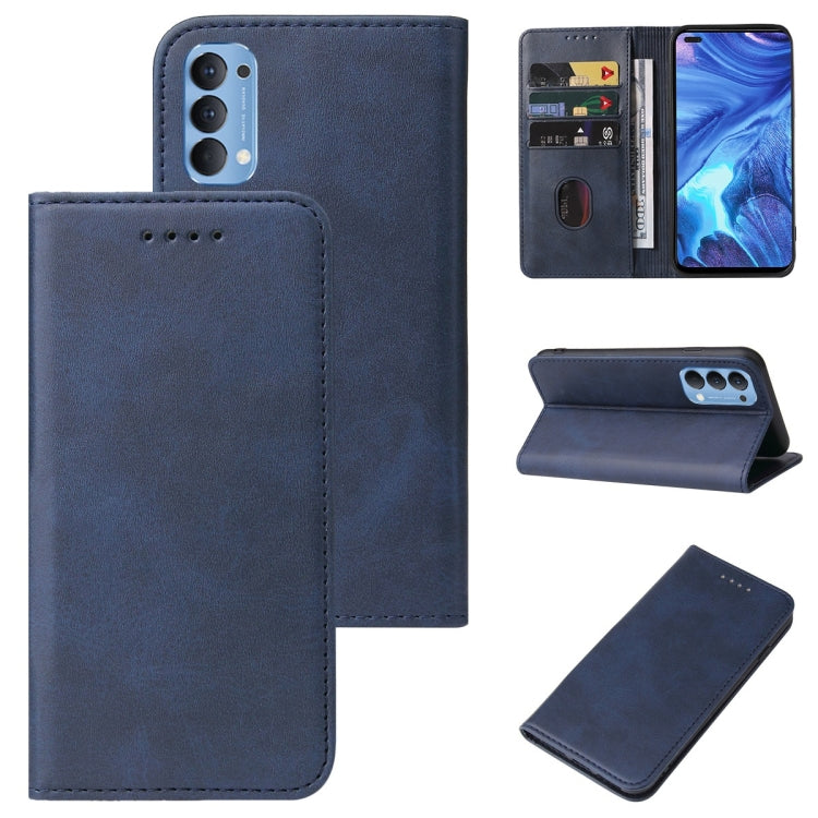 Magnetic Closure Leather Phone Case, For Realme Q3 5G, For OPPO A55s 5G / CPH2309, For OPPO A95 5G, For OPPO F17, For OPPO Find X2, For OPPO K7x, For OPPO Reno3 A JP Version, For OPPO Reno4