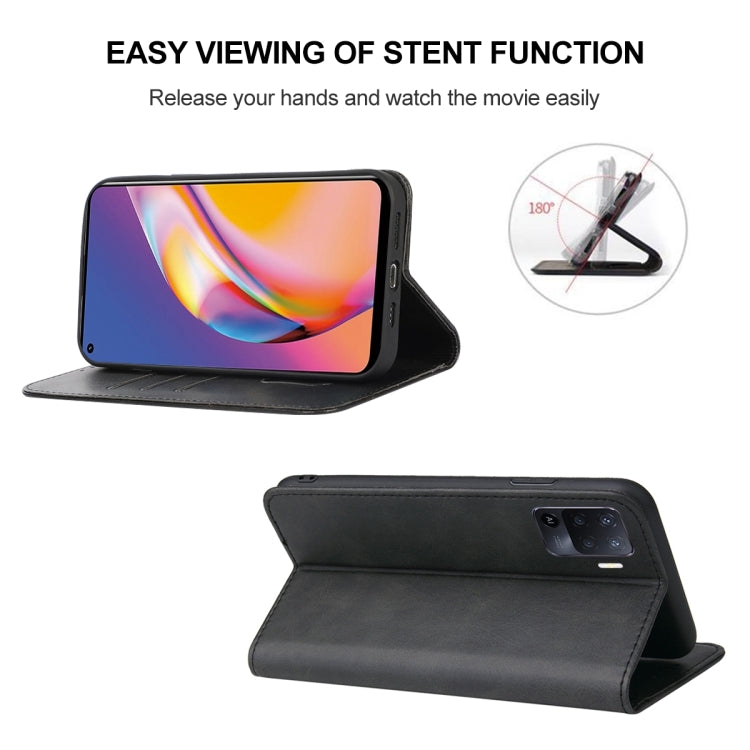 Magnetic Closure Leather Phone Case, For OPPO Reno5 Lite, For OPPO Reno5 Pro+, For OPPO Reno5 Z, For OPPO Find X2 Pro