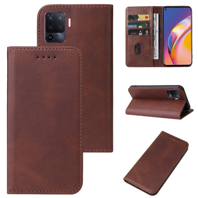 Magnetic Closure Leather Phone Case, For OPPO Reno5 Lite, For OPPO Reno5 Pro+, For OPPO Reno5 Z, For OPPO Find X2 Pro