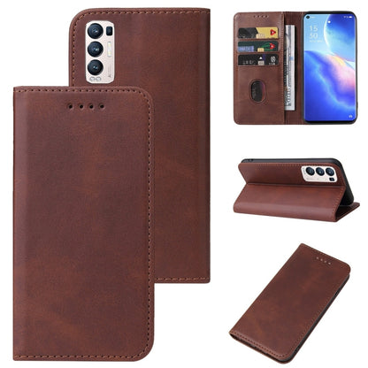 Magnetic Closure Leather Phone Case, For OPPO Reno5 Lite, For OPPO Reno5 Pro+, For OPPO Reno5 Z, For OPPO Find X2 Pro