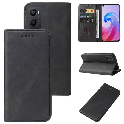 Magnetic Closure Leather Phone Case, For Realme X50 Pro 5G, For OPPO A57 4G, For OPPO A74 4G, For OPPO A92, For OPPO A94 5G, For OPPO A96 4G / A36 4G / A76 4G / K10 4G, For OPPO F15, For OPPO Find X3 Lite