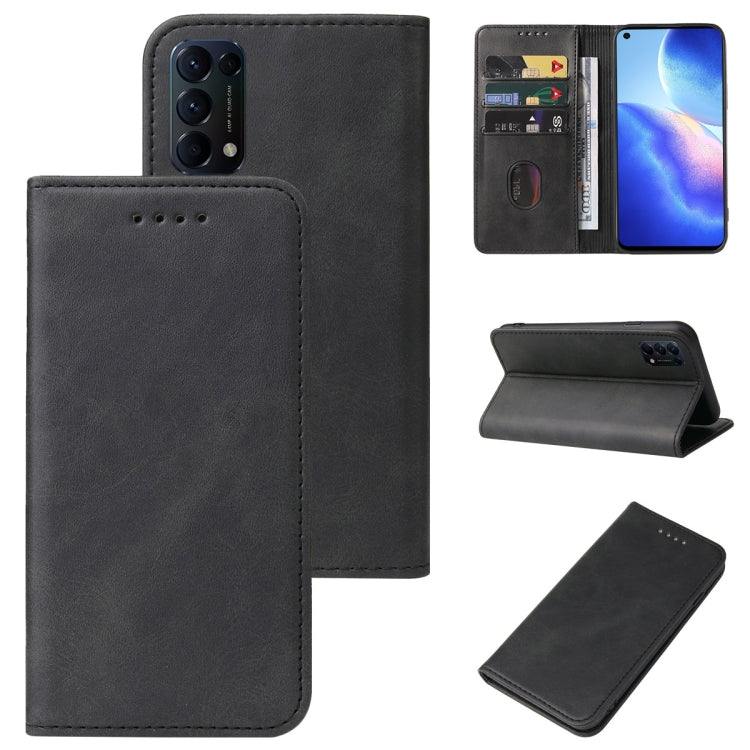 Magnetic Closure Leather Phone Case, For Realme X50 Pro 5G, For OPPO A57 4G, For OPPO A74 4G, For OPPO A92, For OPPO A94 5G, For OPPO A96 4G / A36 4G / A76 4G / K10 4G, For OPPO F15, For OPPO Find X3 Lite