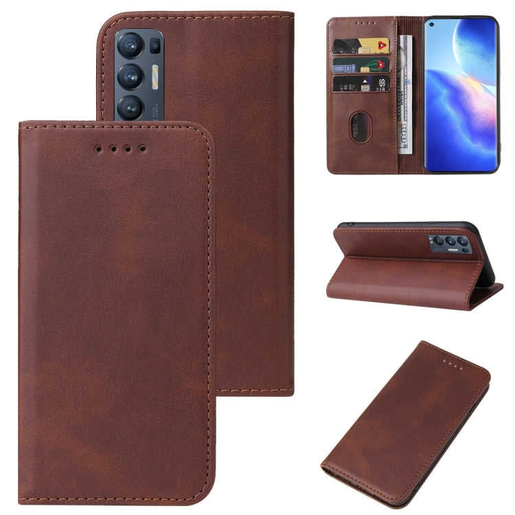 Magnetic Closure Leather Phone Case, For OPPO Find X3 Neo, For OPPO Find X5 Pro, For OPPO K5, For OPPO K9, For OPPO Reno3 5G, For OPPO Reno3 Youth, For OPPO Reno4 F, For OPPO Reno4 SE