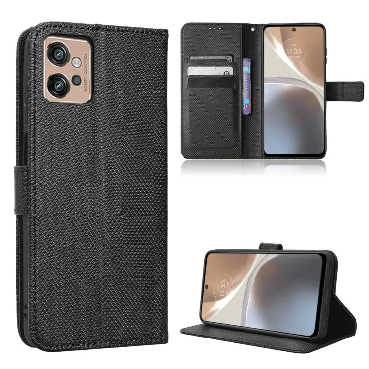Diamond Texture Leather Phone Case, For Consumer Cellular ZMax 5G, For Motorola Moto E32s / G22, For Motorola Moto G32, For Motorola Moto S30 Pro 5G