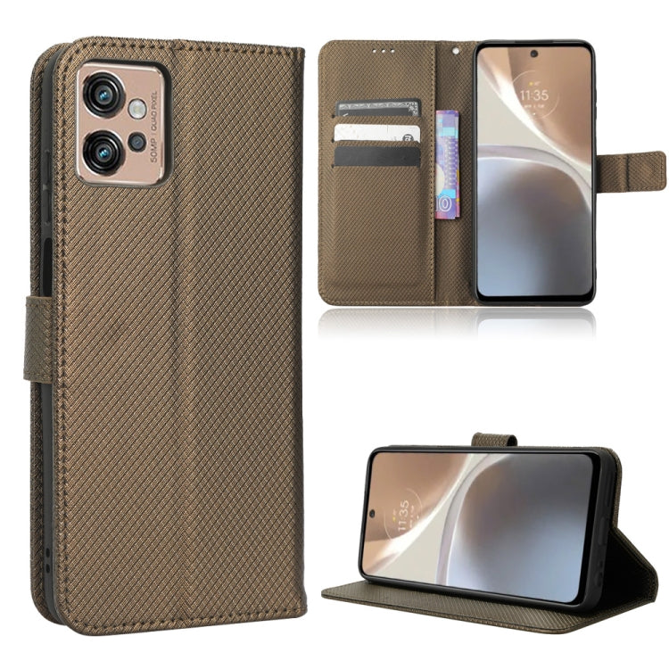 Diamond Texture Leather Phone Case, For Consumer Cellular ZMax 5G, For Motorola Moto E32s / G22, For Motorola Moto G32, For Motorola Moto S30 Pro 5G