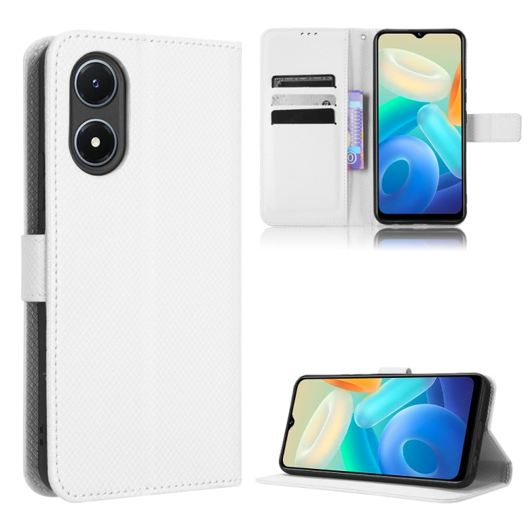 Diamond Texture Leather Phone Case, For Realme GT2 Explorer Master, For TCL 30 XL, For vivo Y02s, For vivo Y77 5G