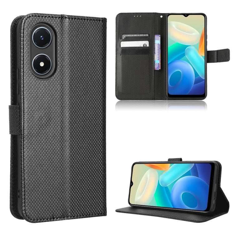 Diamond Texture Leather Phone Case, For Realme GT2 Explorer Master, For TCL 30 XL, For vivo Y02s, For vivo Y77 5G