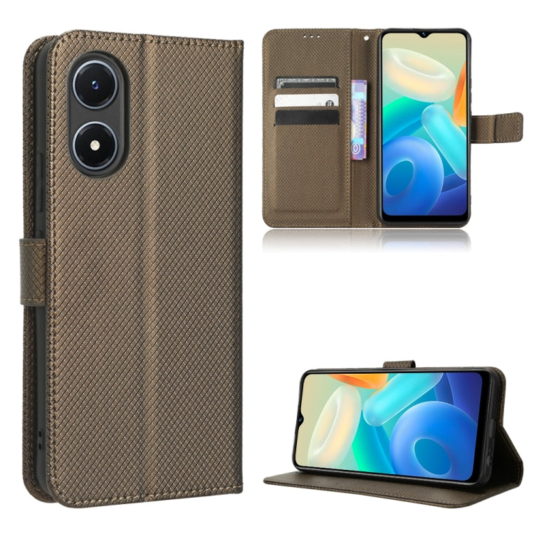 Diamond Texture Leather Phone Case, For Realme GT2 Explorer Master, For TCL 30 XL, For vivo Y02s, For vivo Y77 5G