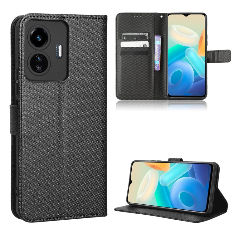 Diamond Texture Leather Phone Case, For Realme GT2 Explorer Master, For TCL 30 XL, For vivo Y02s, For vivo Y77 5G