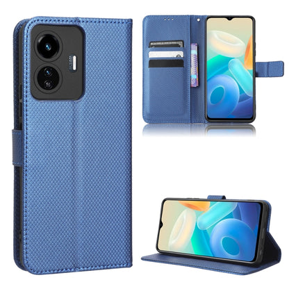 Diamond Texture Leather Phone Case, For Realme GT2 Explorer Master, For TCL 30 XL, For vivo Y02s, For vivo Y77 5G