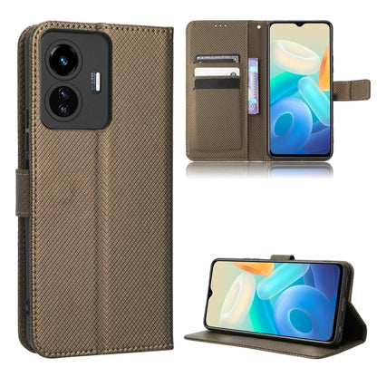 Diamond Texture Leather Phone Case, For Realme GT2 Explorer Master, For TCL 30 XL, For vivo Y02s, For vivo Y77 5G