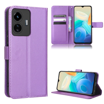 Diamond Texture Leather Phone Case, For Realme GT2 Explorer Master, For TCL 30 XL, For vivo Y02s, For vivo Y77 5G