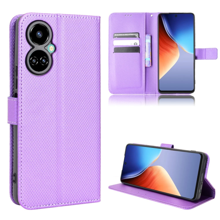 Diamond Texture Leather Phone Case, For Infinix Note 12 G96, For Infinix Note 12i, For Tecno Camon 19 Pro, For Tecno Camon 19