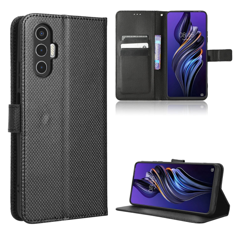 Diamond Texture Leather Phone Case, For Tecno Pova 3, For ASUS ROG Phone 6 / 6 Pro, For ASUS Zenfone 9, For Huawei nova Y90