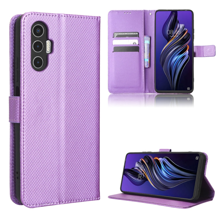 Diamond Texture Leather Phone Case, For Tecno Pova 3, For ASUS ROG Phone 6 / 6 Pro, For ASUS Zenfone 9, For Huawei nova Y90