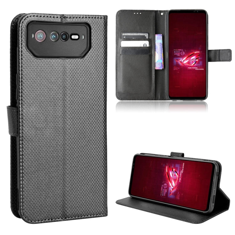 Diamond Texture Leather Phone Case, For Tecno Pova 3, For ASUS ROG Phone 6 / 6 Pro, For ASUS Zenfone 9, For Huawei nova Y90