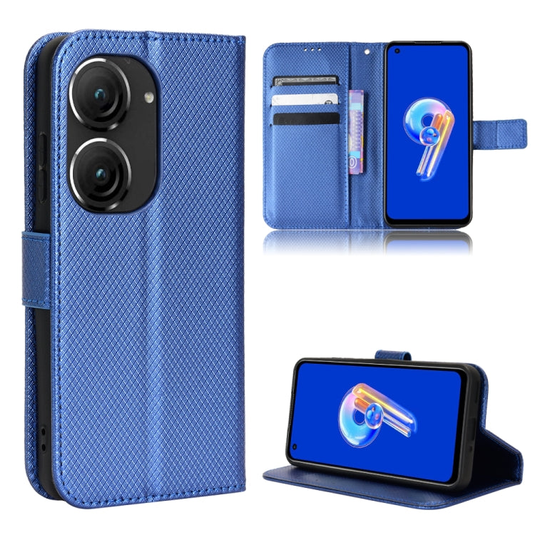 Diamond Texture Leather Phone Case, For Tecno Pova 3, For ASUS ROG Phone 6 / 6 Pro, For ASUS Zenfone 9, For Huawei nova Y90