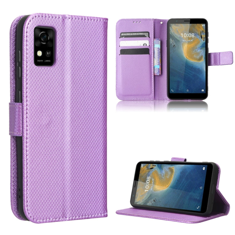 Diamond Texture Leather Phone Case, For OnePlus 10T 5G / Ace Pro 5G, For ZTE Avid 589 Z5158, For ZTE Nubia Red Magic 7S Pro, For ZTE Nubia Z40S Pro