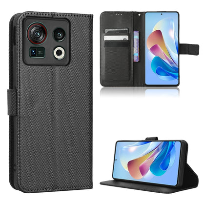 Diamond Texture Leather Phone Case, For OnePlus 10T 5G / Ace Pro 5G, For ZTE Avid 589 Z5158, For ZTE Nubia Red Magic 7S Pro, For ZTE Nubia Z40S Pro