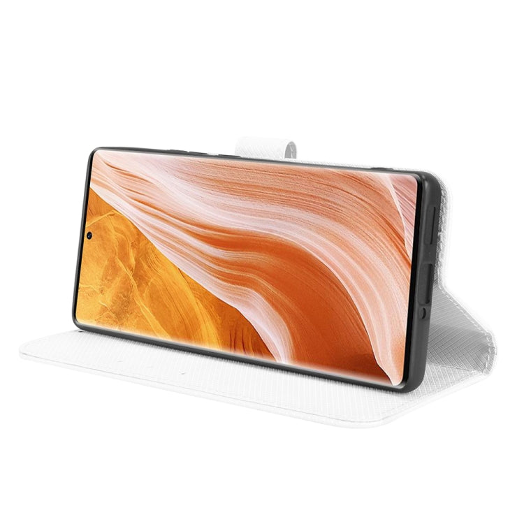 Diamond Texture Leather Phone Case, For ZTE Axon 40 Pro