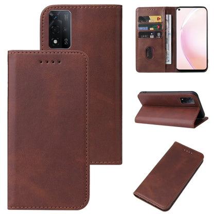 Magnetic Closure Leather Phone Case, For OPPO A93s 5G, For OPPO A94, For OPPO F17 Pro, For OPPO F19, For OPPO F19 Pro+ 5G, For OPPO F19s 5G, For OPPO F21 Pro 5G, For OPPO Find X3