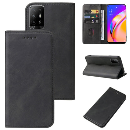 Magnetic Closure Leather Phone Case, For OPPO A93s 5G, For OPPO A94, For OPPO F17 Pro, For OPPO F19, For OPPO F19 Pro+ 5G, For OPPO F19s 5G, For OPPO F21 Pro 5G, For OPPO Find X3