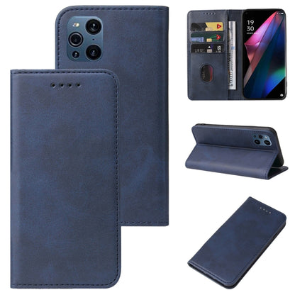 Magnetic Closure Leather Phone Case, For OPPO A93s 5G, For OPPO A94, For OPPO F17 Pro, For OPPO F19, For OPPO F19 Pro+ 5G, For OPPO F19s 5G, For OPPO F21 Pro 5G, For OPPO Find X3