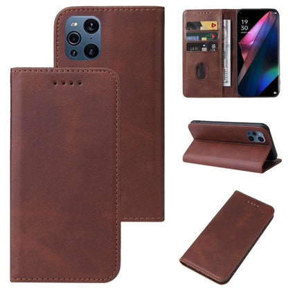 Magnetic Closure Leather Phone Case, For OPPO A93s 5G, For OPPO A94, For OPPO F17 Pro, For OPPO F19, For OPPO F19 Pro+ 5G, For OPPO F19s 5G, For OPPO F21 Pro 5G, For OPPO Find X3