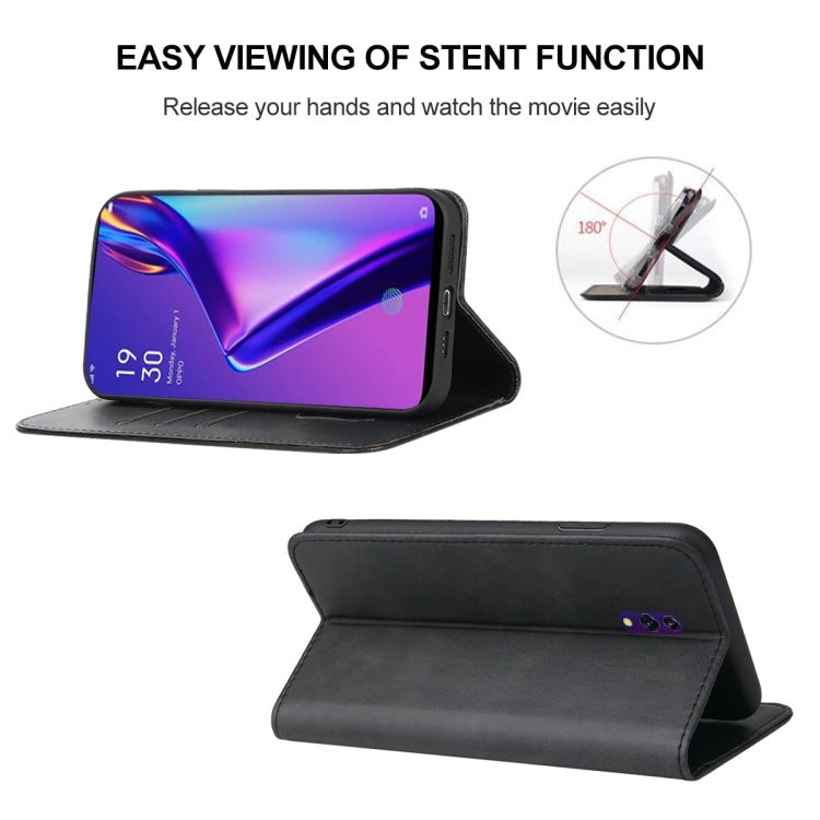 Magnetic Closure Leather Phone Case, For OPPO K3, For OPPO K9s, For OPPO R19, For Realme 8i, For Realme C2, For Realme C12, For Realme C21, For Realme C35