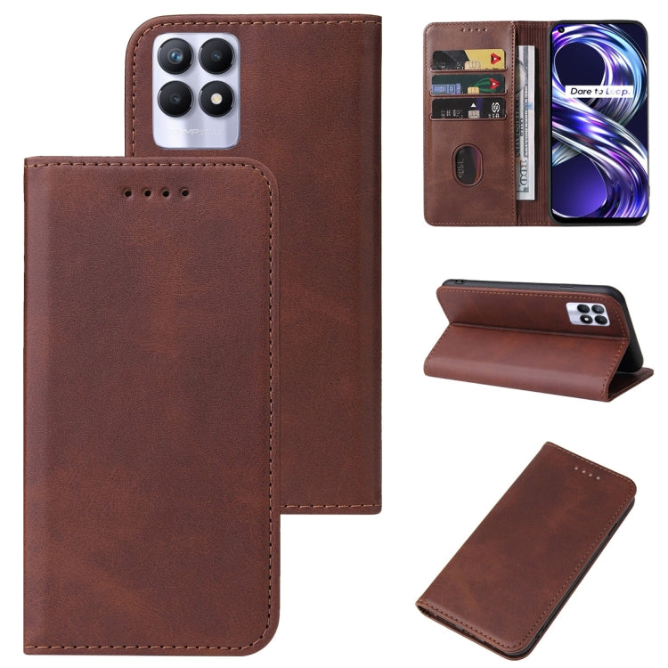 Magnetic Closure Leather Phone Case, For OPPO K3, For OPPO K9s, For OPPO R19, For Realme 8i, For Realme C2, For Realme C12, For Realme C21, For Realme C35