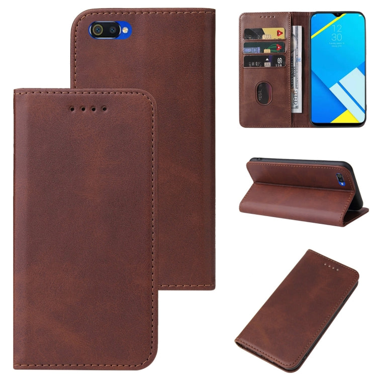 Magnetic Closure Leather Phone Case, For OPPO K3, For OPPO K9s, For OPPO R19, For Realme 8i, For Realme C2, For Realme C12, For Realme C21, For Realme C35