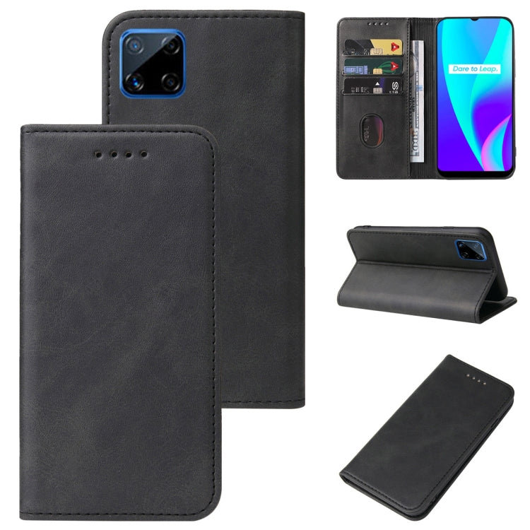 Magnetic Closure Leather Phone Case, For OPPO K3, For OPPO K9s, For OPPO R19, For Realme 8i, For Realme C2, For Realme C12, For Realme C21, For Realme C35