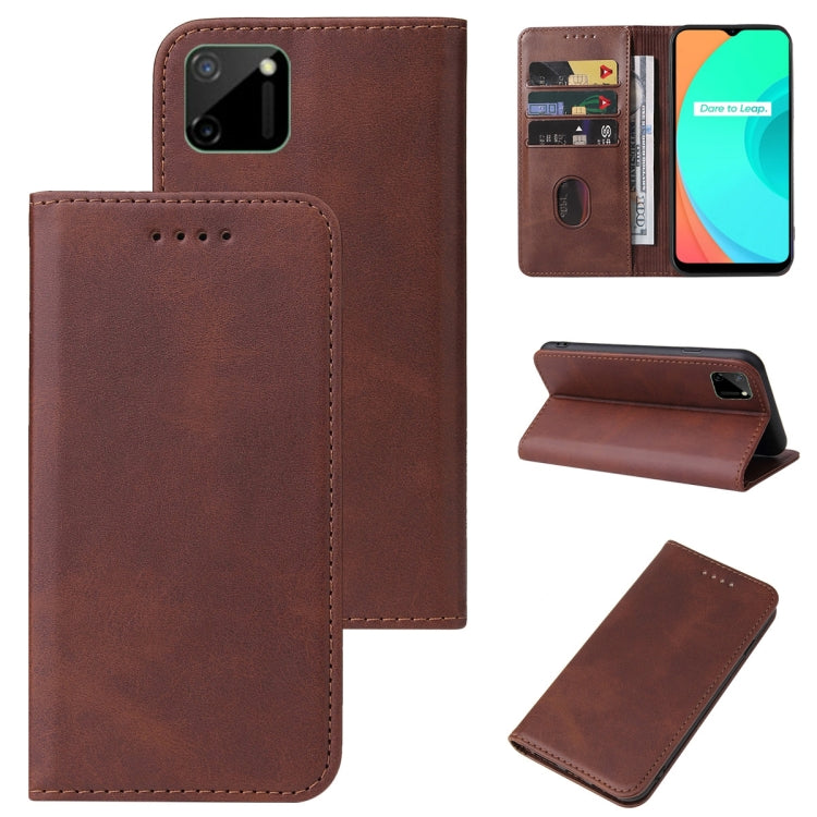 Magnetic Closure Leather Phone Case, For OPPO K3, For OPPO K9s, For OPPO R19, For Realme 8i, For Realme C2, For Realme C12, For Realme C21, For Realme C35