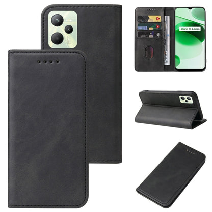 Magnetic Closure Leather Phone Case, For OPPO K3, For OPPO K9s, For OPPO R19, For Realme 8i, For Realme C2, For Realme C12, For Realme C21, For Realme C35