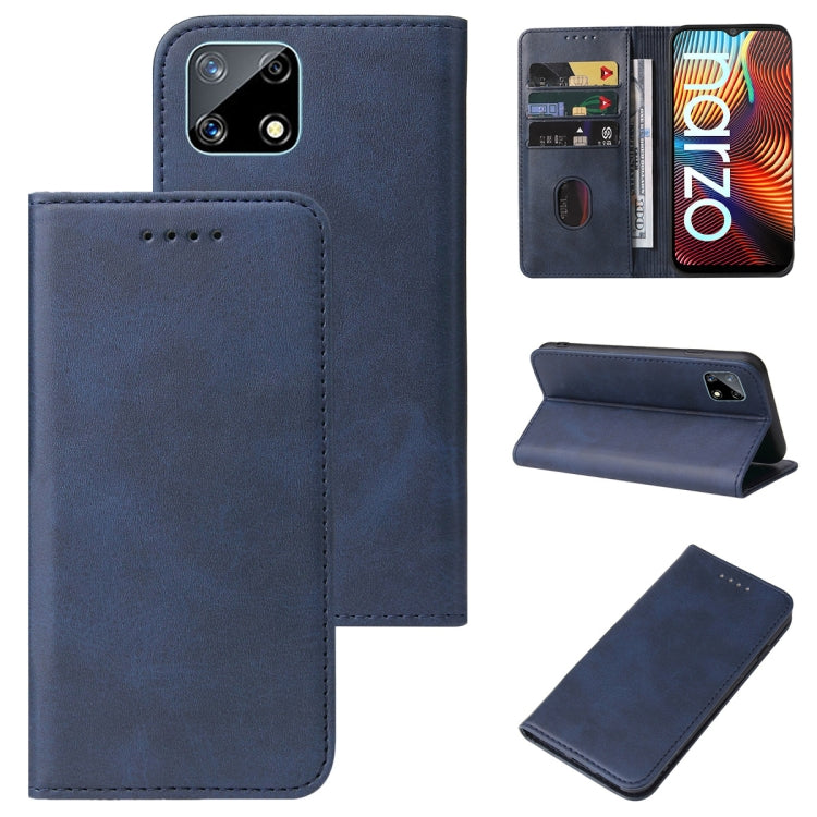 Magnetic Closure Leather Phone Case, For Realme Narzo, For Realme Narzo 50A Prime, For Realme Q, For Realme V11 5G, For Realme X, For Realme X2 Pro, For Realme 7 Pro