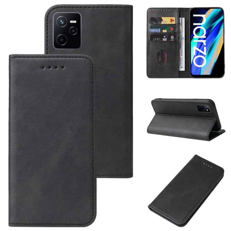 Magnetic Closure Leather Phone Case, For Realme Narzo, For Realme Narzo 50A Prime, For Realme Q, For Realme V11 5G, For Realme X, For Realme X2 Pro, For Realme 7 Pro