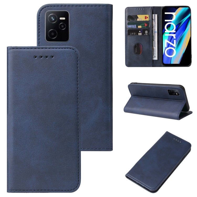Magnetic Closure Leather Phone Case, For Realme Narzo, For Realme Narzo 50A Prime, For Realme Q, For Realme V11 5G, For Realme X, For Realme X2 Pro, For Realme 7 Pro