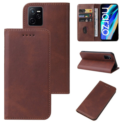 Magnetic Closure Leather Phone Case, For Realme Narzo, For Realme Narzo 50A Prime, For Realme Q, For Realme V11 5G, For Realme X, For Realme X2 Pro, For Realme 7 Pro