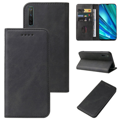 Magnetic Closure Leather Phone Case, For Realme Narzo, For Realme Narzo 50A Prime, For Realme Q, For Realme V11 5G, For Realme X, For Realme X2 Pro, For Realme 7 Pro