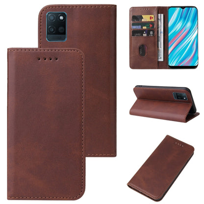 Magnetic Closure Leather Phone Case, For Realme Narzo, For Realme Narzo 50A Prime, For Realme Q, For Realme V11 5G, For Realme X, For Realme X2 Pro, For Realme 7 Pro