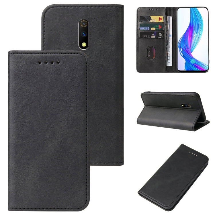 Magnetic Closure Leather Phone Case, For Realme Narzo, For Realme Narzo 50A Prime, For Realme Q, For Realme V11 5G, For Realme X, For Realme X2 Pro, For Realme 7 Pro