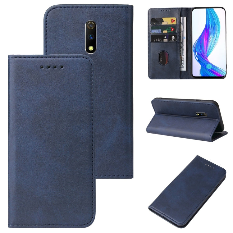 Magnetic Closure Leather Phone Case, For Realme Narzo, For Realme Narzo 50A Prime, For Realme Q, For Realme V11 5G, For Realme X, For Realme X2 Pro, For Realme 7 Pro