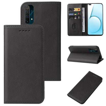 Magnetic Closure Leather Phone Case, For Realme C21Y, For Realme C25, For Realme GT Master, For Realme GT2, For Realme X7 Pro, For Realme X50 5G, For Realme XT, For OPPO Reno 10x Zoom